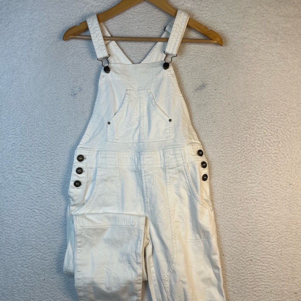 Anthropologie white overalls